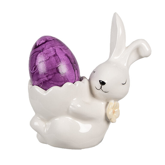 Clayre & Eef | Eierdopje Wit 10x6x11 cm | 6CE1700