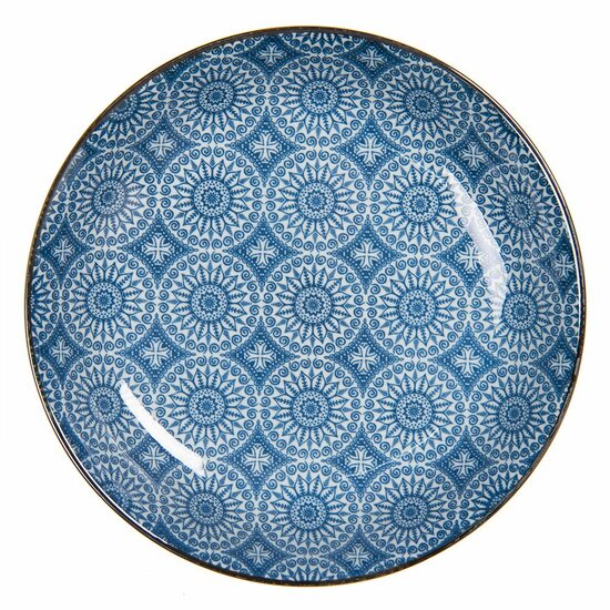Clayre & Eef | Soepbord Blauw ø 20x4 cm / 450 ml | 6CEBO0044