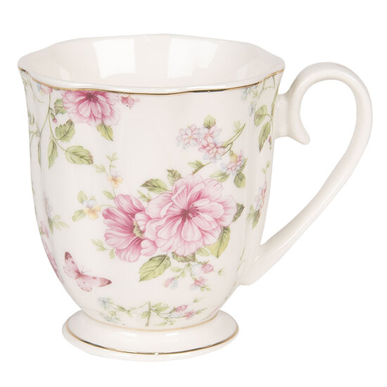 Clayre & Eef | Servies Mok Meerkleurig 11x8x9 cm / 200 ml | 6CEMU0059