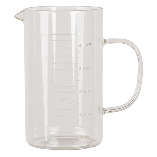 Clayre & Eef | Decoratieve Schenkkan Transparant 13x8x14 cm / 500 ml | 6GL2926