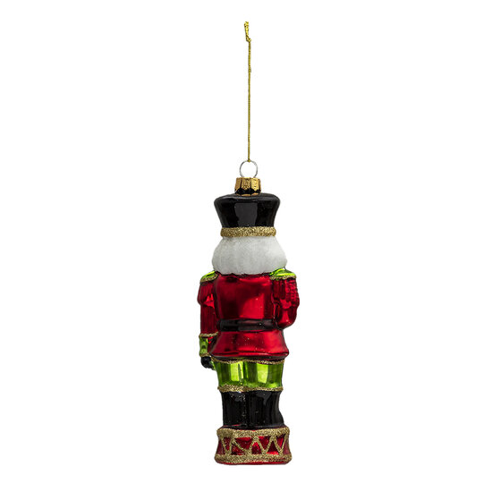 Clayre & Eef | Decoratie Hanger Notenkraker Rood, Groen 6x4x17 cm | 6GL3321