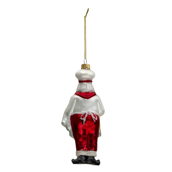 Clayre & Eef | Decoratie Hanger Kerstman Meerkleurig 7x7x17 cm | 6GL3324