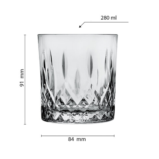 Clayre & Eef | Waterglas Grijs 280 ml | 6GL3468