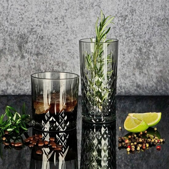 Clayre & Eef | Waterglas Grijs 280 ml | 6GL3468