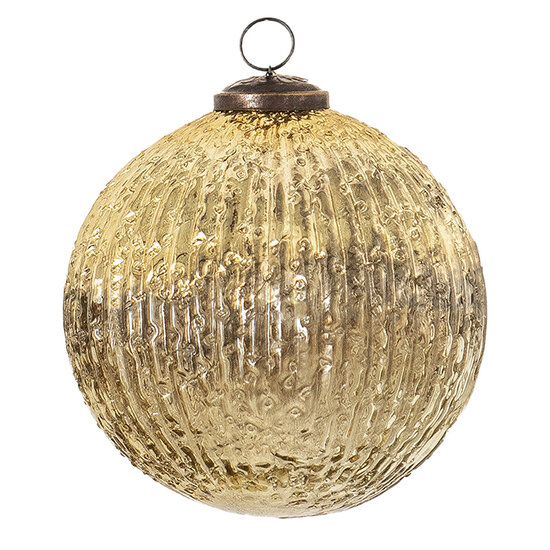 Clayre & Eef | Kerstbal Goudkleurig ø 5x5 cm | 6GL3657