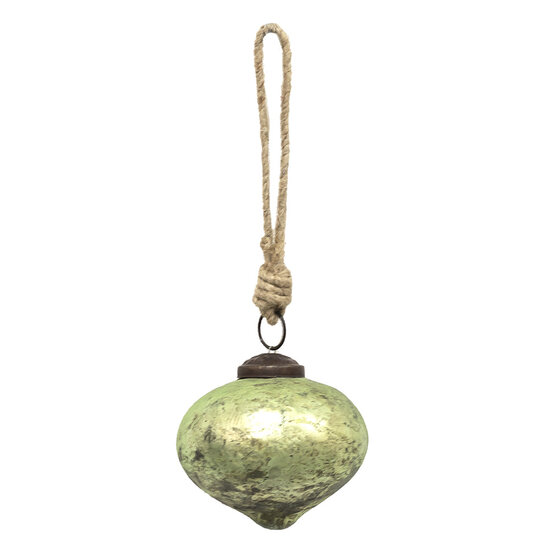 Clayre & Eef | Kerstbal Groen ø 7x7 cm | 6GL3662