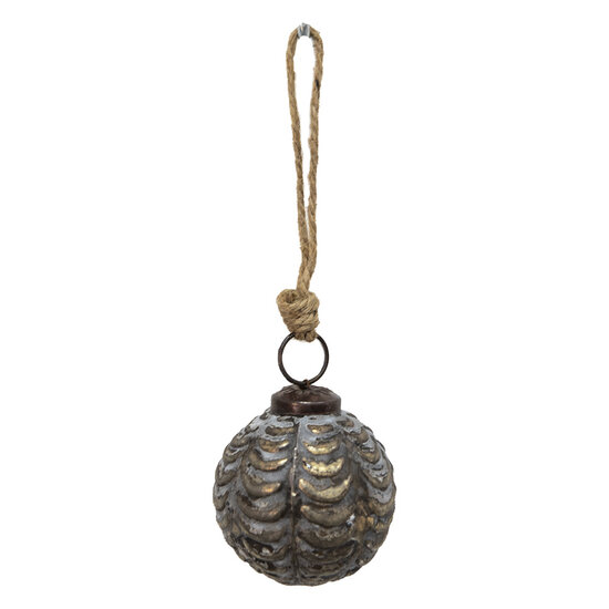Clayre & Eef | Kerstbal Koperkleurig, Bruin ø 5x5 cm | 6GL3684