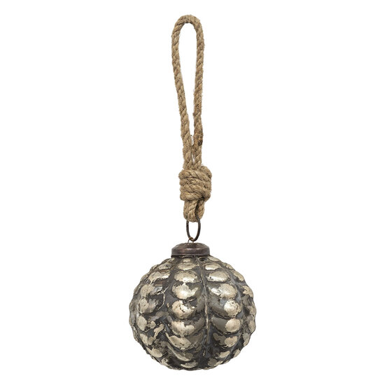 Clayre & Eef | Kerstbal Koperkleurig, Bruin ø 6x6 cm | 6GL3685