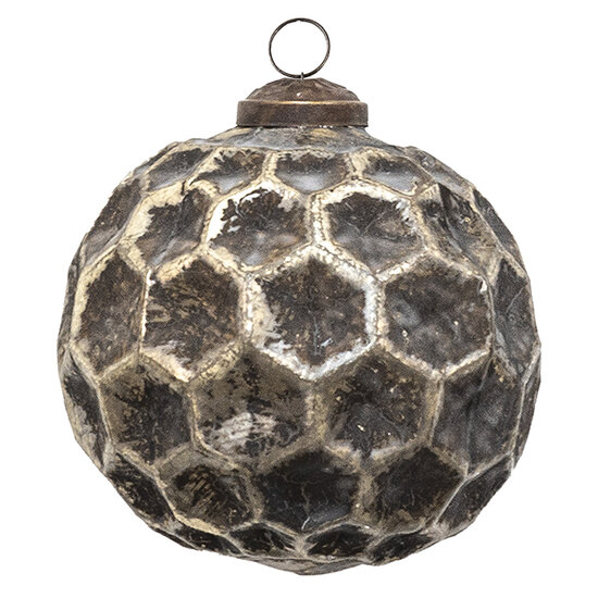 Clayre & Eef | Kerstbal Koperkleurig, Bruin ø 10x10 cm | 6GL3690
