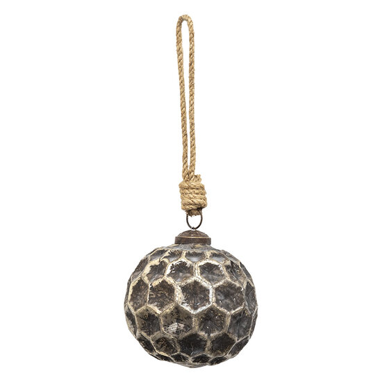 Clayre & Eef | Kerstbal Koperkleurig, Bruin ø 10x10 cm | 6GL3690