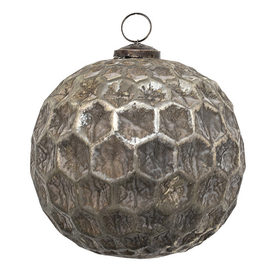 Clayre & Eef | Kerstbal XL Koperkleurig, Bruin ø 15x15 cm | 6GL3692
