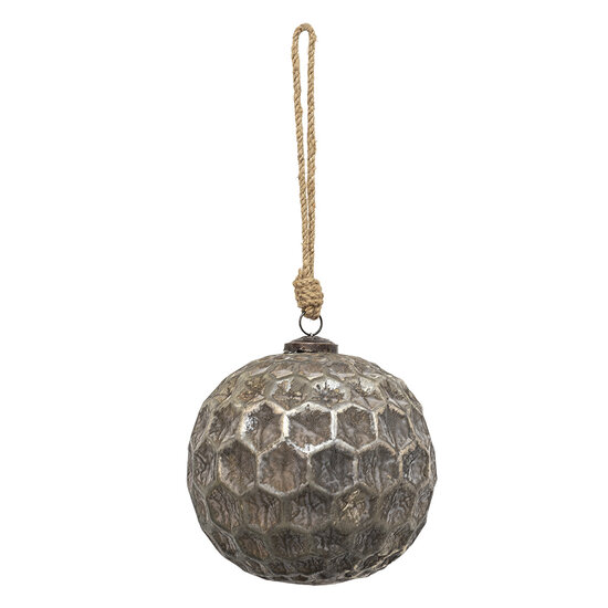 Clayre & Eef | Kerstbal XL Koperkleurig, Bruin ø 15x15 cm | 6GL3692