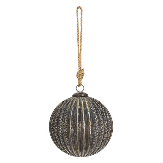Clayre & Eef | Kerstbal Bruin ø 15x15 cm | 6GL3696