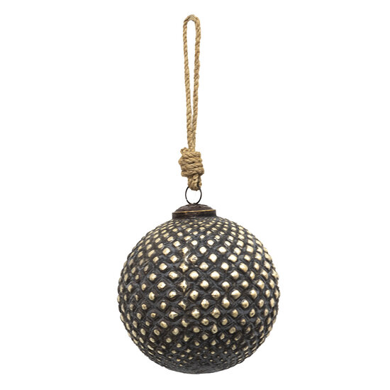 Clayre & Eef | Kerstbal Bruin ø 11x11 cm | 6GL3700