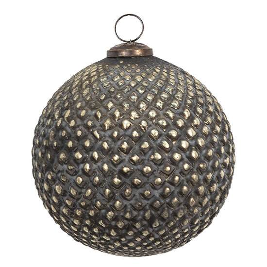 Clayre & Eef | Kerstbal Bruin ø 14x14 cm | 6GL3701