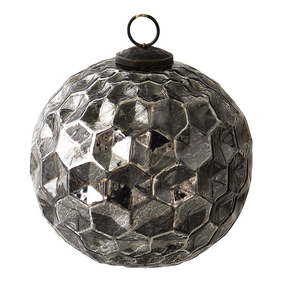 Clayre & Eef | Kerstbal Zwart ø 15x15 cm | 6GL3918