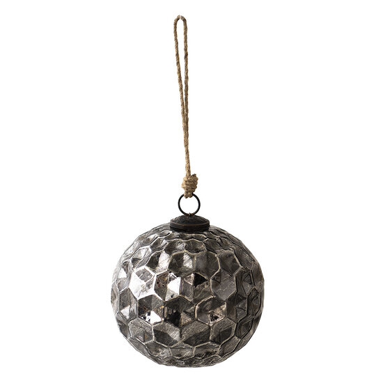 Clayre & Eef | Kerstbal Zwart ø 15x15 cm | 6GL3918