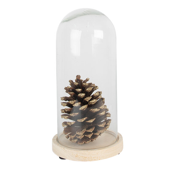 Clayre & Eef | Stolp Bruin ø 13x26 cm | 6GL4039