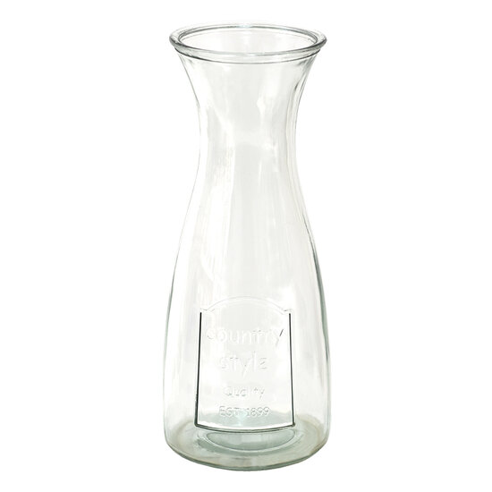 Clayre & Eef | Karaf Transparant ø 10x27 cm / 1100 ml | 6GL4063