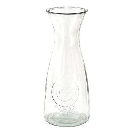 Clayre & Eef | Karaf Transparant ø 10x27 cm / 1100 ml | 6GL4064