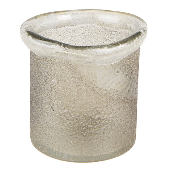 Clayre & Eef | Glazen Theelichthouder Groen ø 9x9 cm | 6GL4277