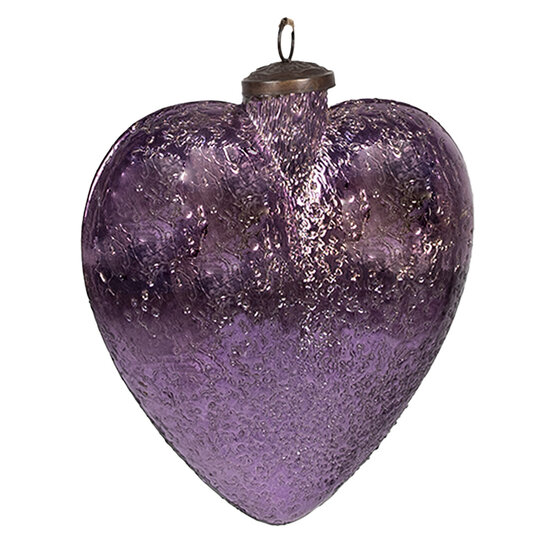 Clayre & Eef | Kerstbal Paars 17x5x16 cm | 6GL4323