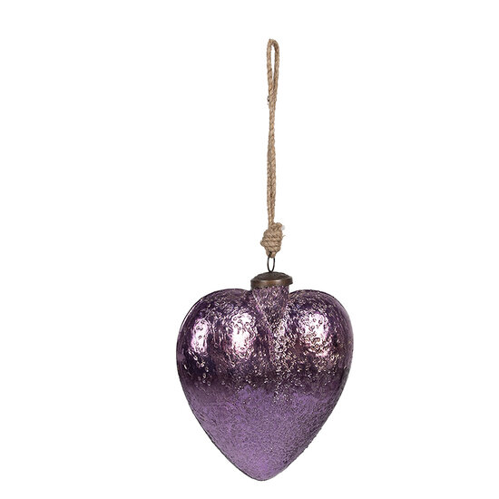 Clayre & Eef | Kerstbal Paars 17x5x16 cm | 6GL4323
