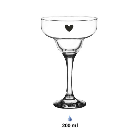 Clayre & Eef | Martiniglas Transparant 200 ml | 6GL4375