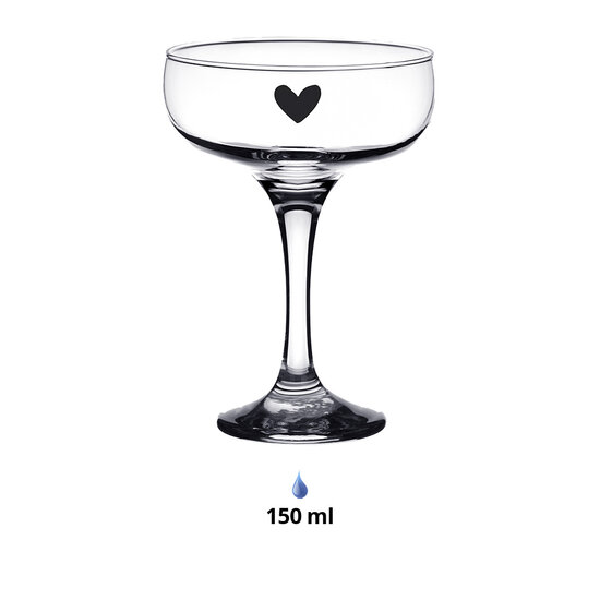 Clayre & Eef | Champagneglas Transparant 150 ml | 6GL4376