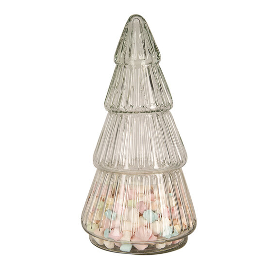 Clayre & Eef | Voorraadpot Deksel Transparant ø 11x21 cm | 6GL4394