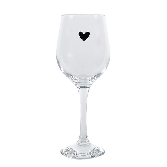 Clayre & Eef | Wijnglas Transparant ø 7x21 cm / 300 ml | 6GL4401