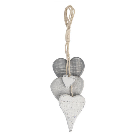 Clayre & Eef | Decoratie hanger Grijs 8x5x32 cm | 6H2026
