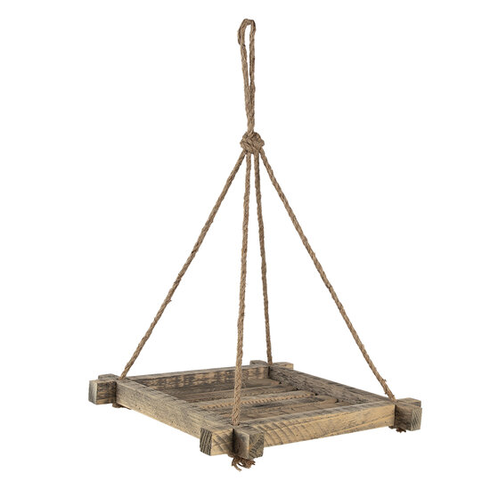 Clayre & Eef | Plantenhanger Binnen Bruin 36x36x4/44 cm | 6H2095