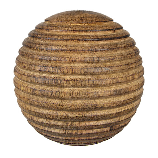 Clayre & Eef | Kerstbal Bruin ø 8x8 cm | 6H2256