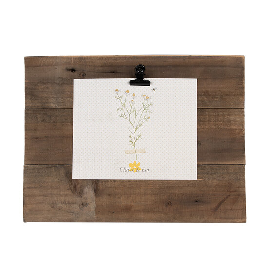 Clayre & Eef | Fotolijst met Klem Bruin 32x3x25 cm | 6H2368