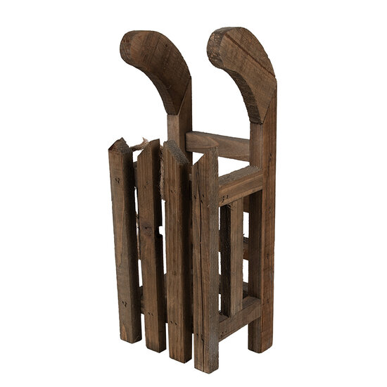 Clayre & Eef | Decoratie Slee Bruin 30x11x10 cm | 6H2371S
