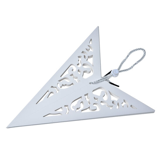 Clayre & Eef | Kerstdecoratie Ster Wit 45x15x45 cm | 6PA0510M