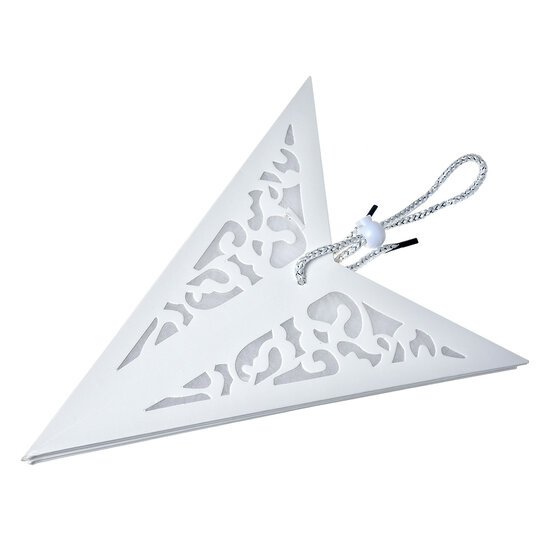 Clayre & Eef | Kerstdecoratie Ster Wit 45x15x45 cm | 6PA0511M