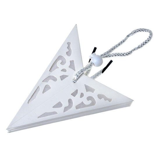 Clayre & Eef | Kerstdecoratie Ster Wit 30x10x30 cm | 6PA0511S