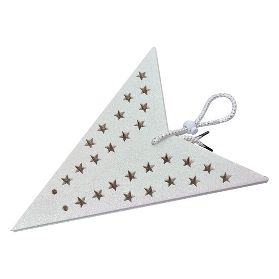 Clayre & Eef | Kerstdecoratie Ster Wit 60x22x60 cm | 6PA0512LW