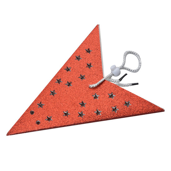 Clayre & Eef | Kerstdecoratie Ster Rood 30x10x30 cm | 6PA0512SR