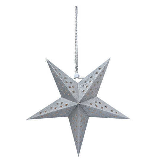 Clayre & Eef | Kerstdecoratie Ster 30x10x30 cm | 6PA0512SZI