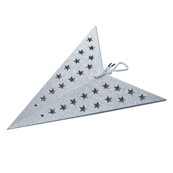 Clayre & Eef | Kerstdecoratie Ster Zilverkleurig 90x20x90 cm | 6PA0512XLZI