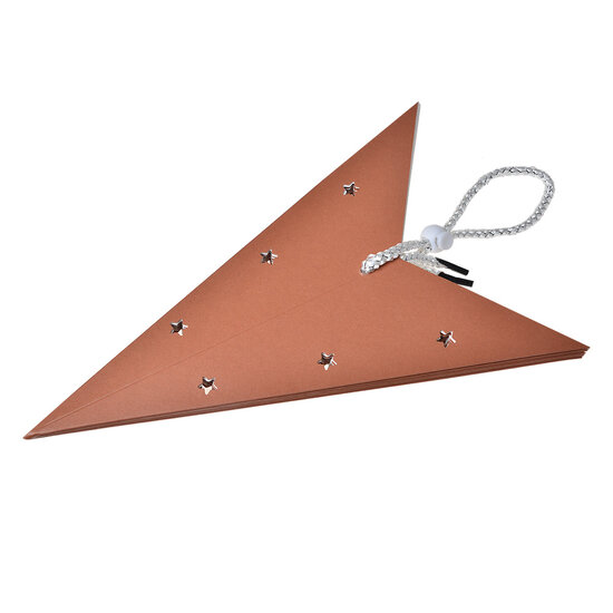 Clayre & Eef | Kerstdecoratie Ster Bruin 60x22x60 cm | 6PA0514L