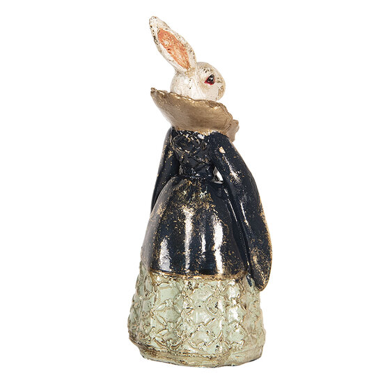 Clayre & Eef | Decoratie Beeld Konijn Meerkleurig 5x4x11 cm | 6PR2525