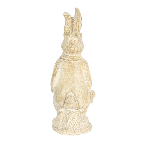 Clayre & Eef | Decoratie Beeld Konijn Wit 4x4x11 cm | 6PR3078W
