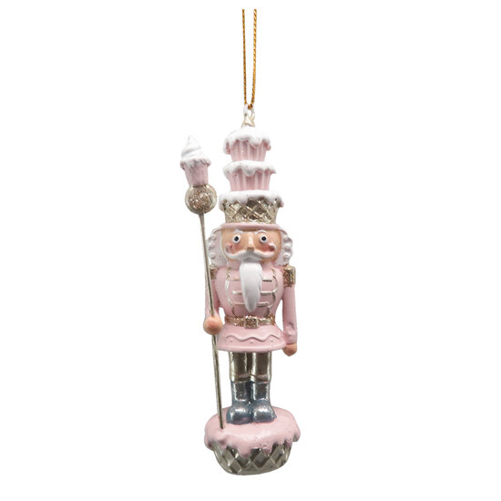 Clayre & Eef | Decoratie Beeld Notenkraker Roze 3x3x11 cm | 6PR3667