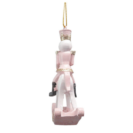 Clayre & Eef | Decoratie Hanger Hobbelpaard Roze 6x3x9 cm | 6PR3671