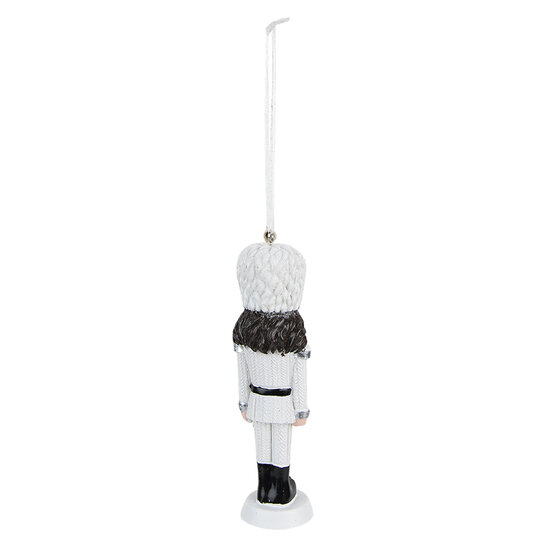 Clayre & Eef | Decoratie Hanger Notenkraker Wit 4x3x13 cm | 6PR3679