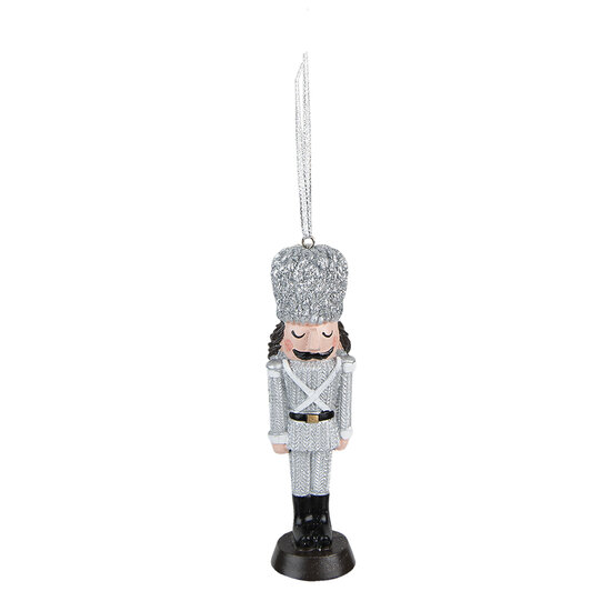 Clayre & Eef | Decoratie Hanger Notenkraker Zilverkleurig 4x3x13 cm | 6PR3680